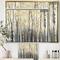 Designart - Golden Birch Forest I - Landscapes Canvas in Gold Frame